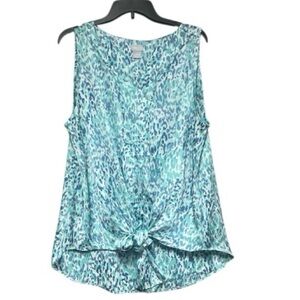 Chico’s Sleeveless Self Tie front Top Size 3 (XL)